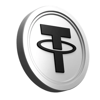 Tether USDT-mønt afbildet i platformens informationsafsnit